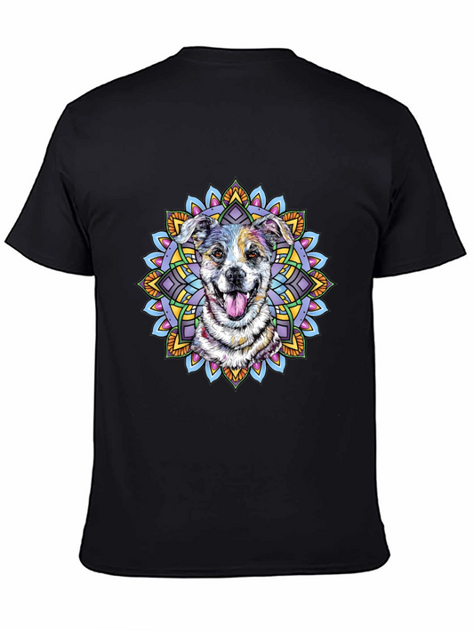 Dog Mandala Graphic T-Shirt - Unisex