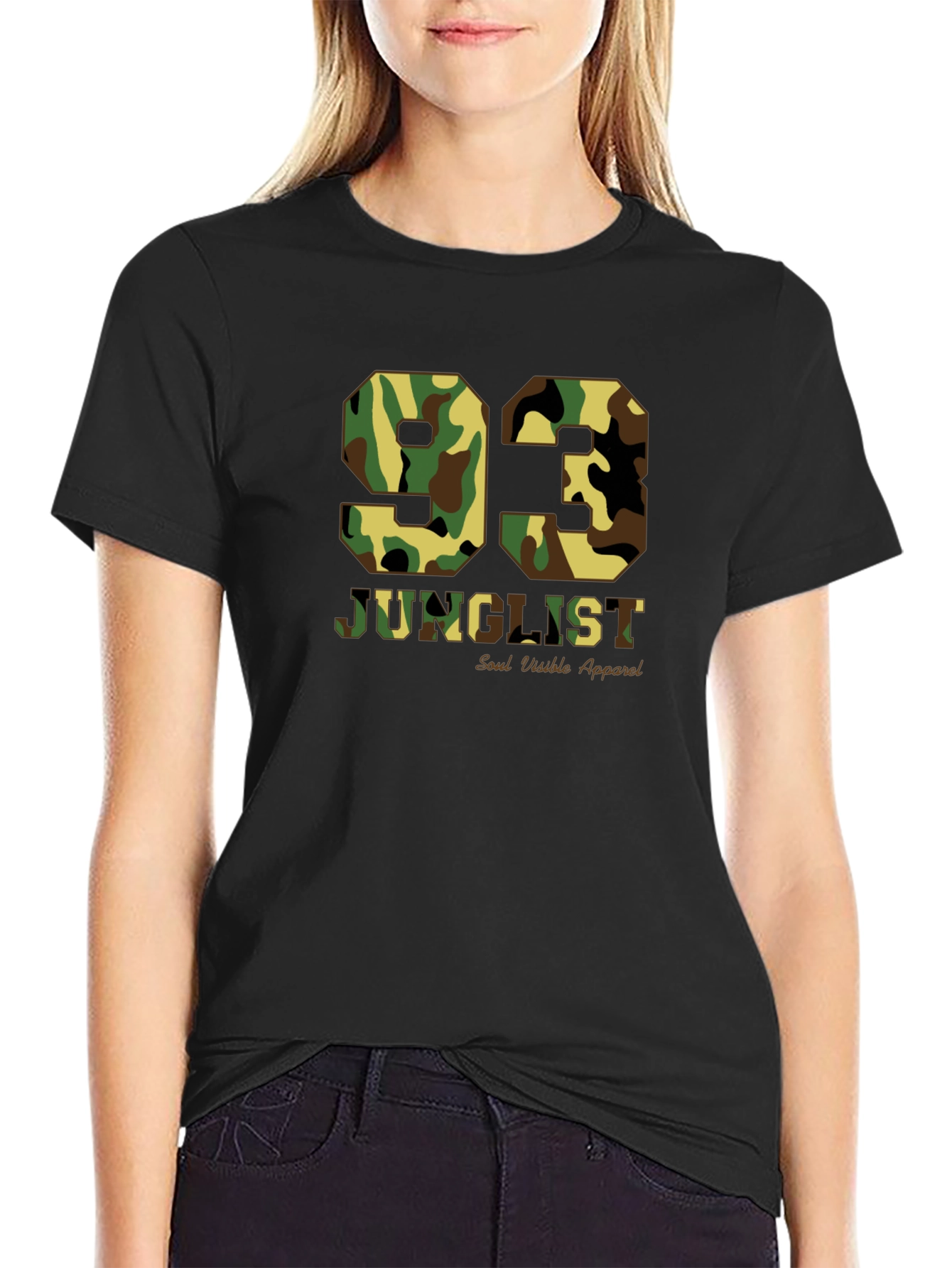 Camo 93 Junglist Black T-Shirt