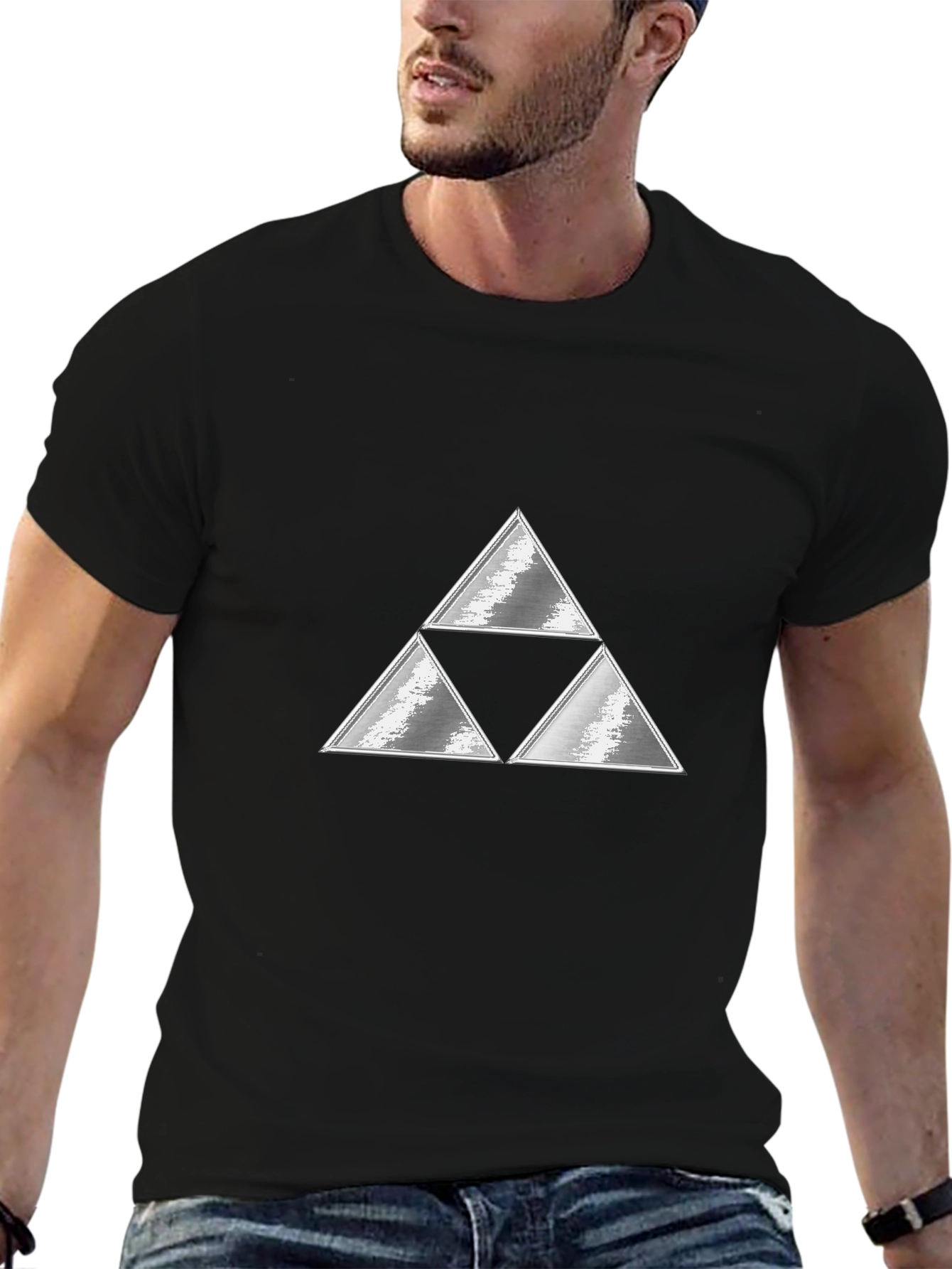 Triforce Graphic Tee - Black Zelda Shirt