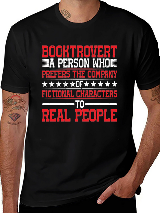 Booktrovert T-Shirt: Prefers Fictional Characters Tee