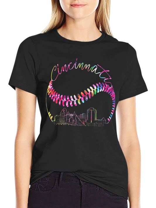 Cincinnati Baseball Skyline Graphic Tee