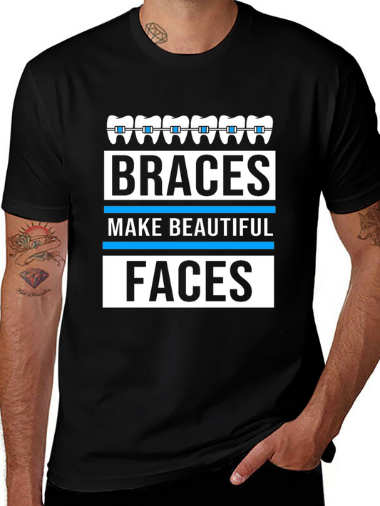 Braces Make Beautiful Faces Graphic T-Shirt