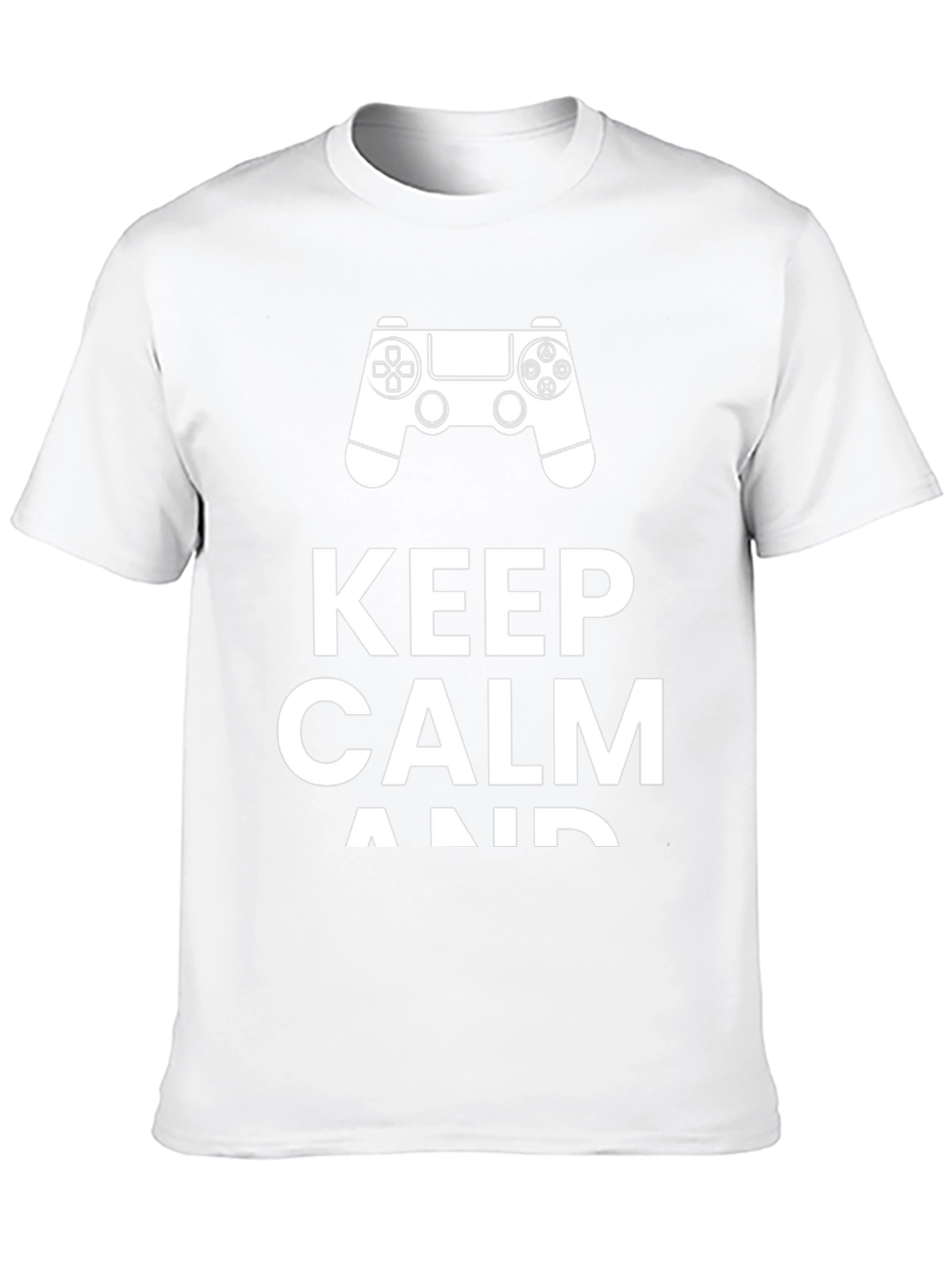 Keep Calm and Game On Black T-Shirt