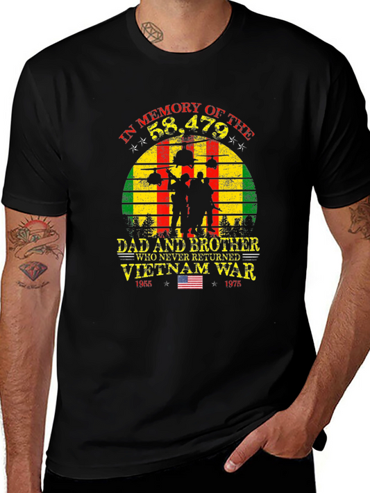 Vietnam War Memorial T-Shirt: Dad and Brother Tribute