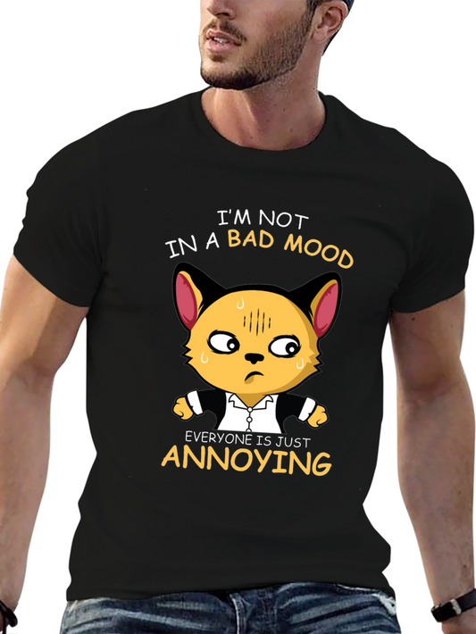 Annoyed Cat Graphic Tee - Funny Unisex T-Shirt