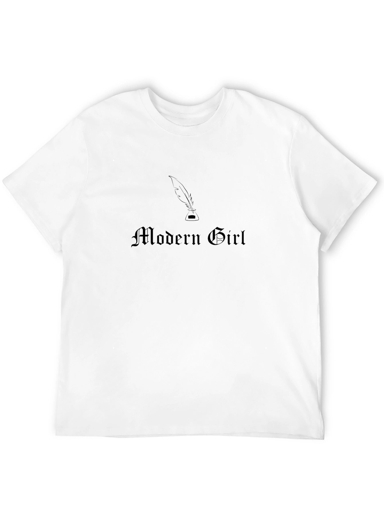 Modern Girl Black T-Shirt - Gothic Style