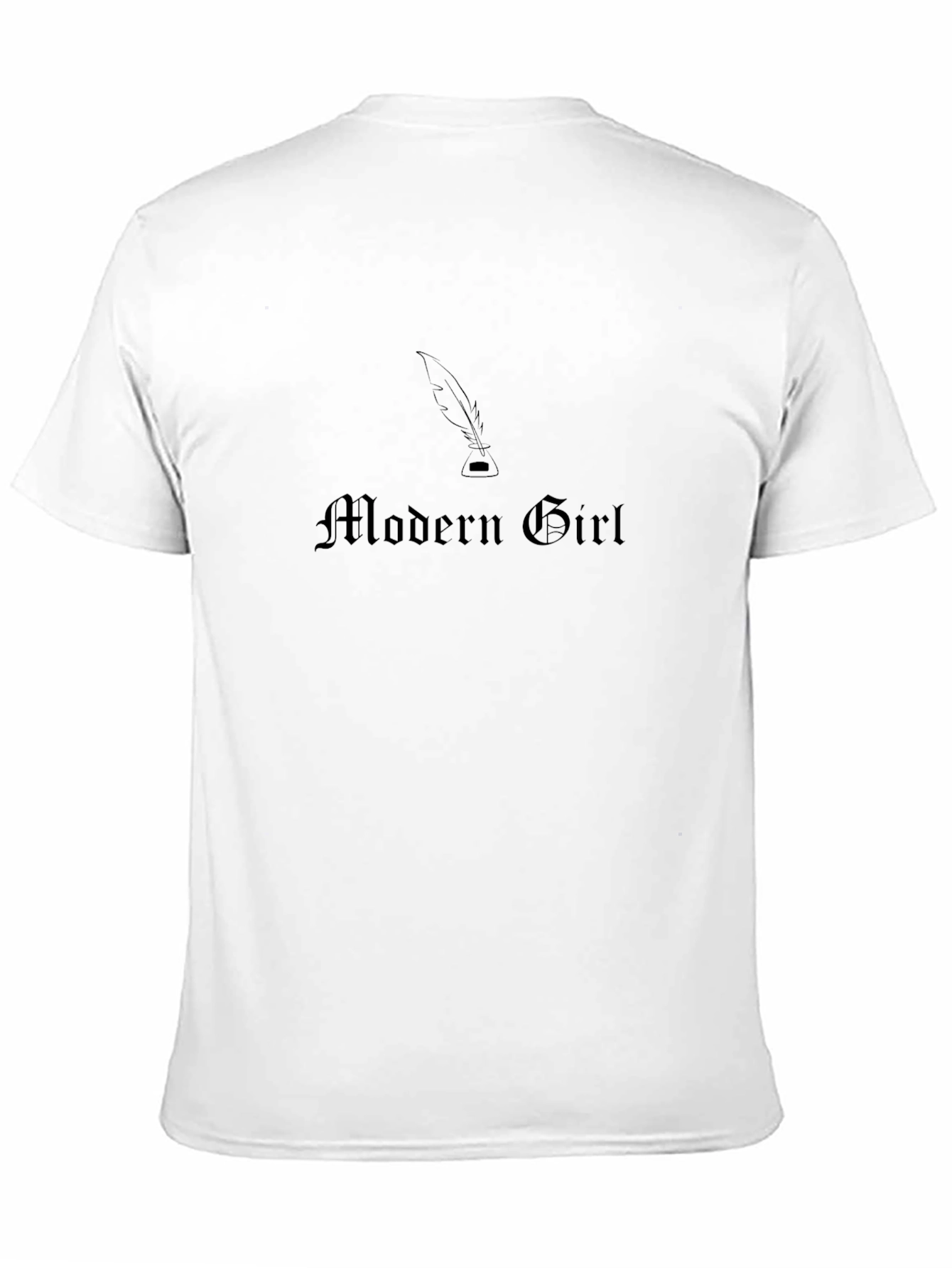 Modern Girl Black T-Shirt - Gothic Style