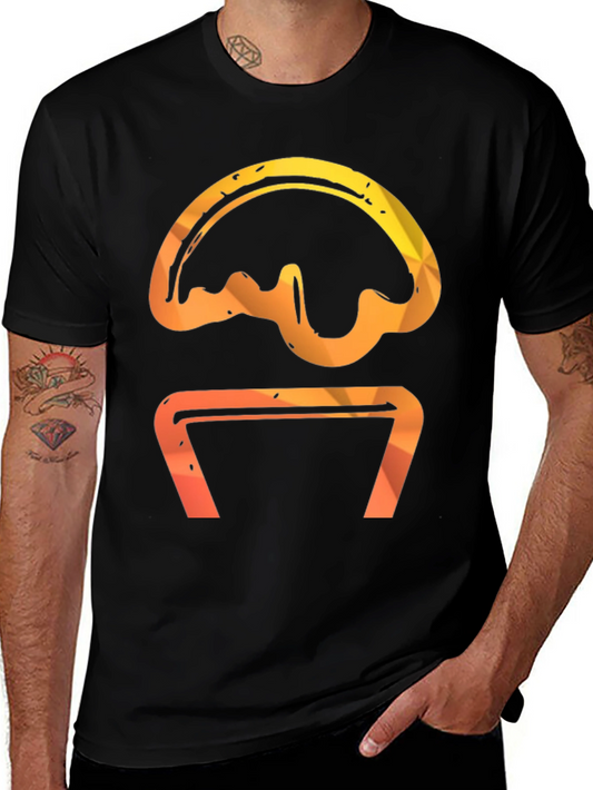 Abstract Graphic Tee - Sunset Hues