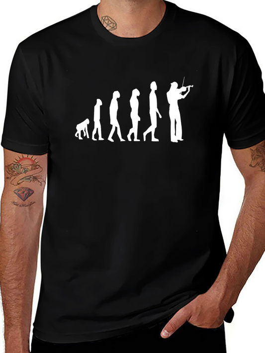 Evolution of Music T-Shirt: Violinist Design