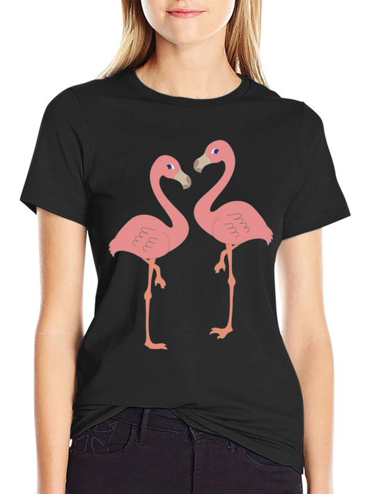 Flamingo Graphic Black Tee
