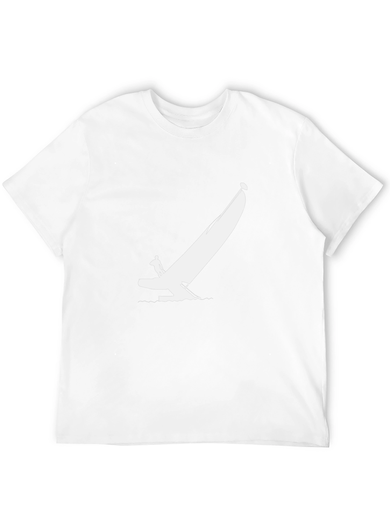 Sailboat Silhouette Black T-Shirt