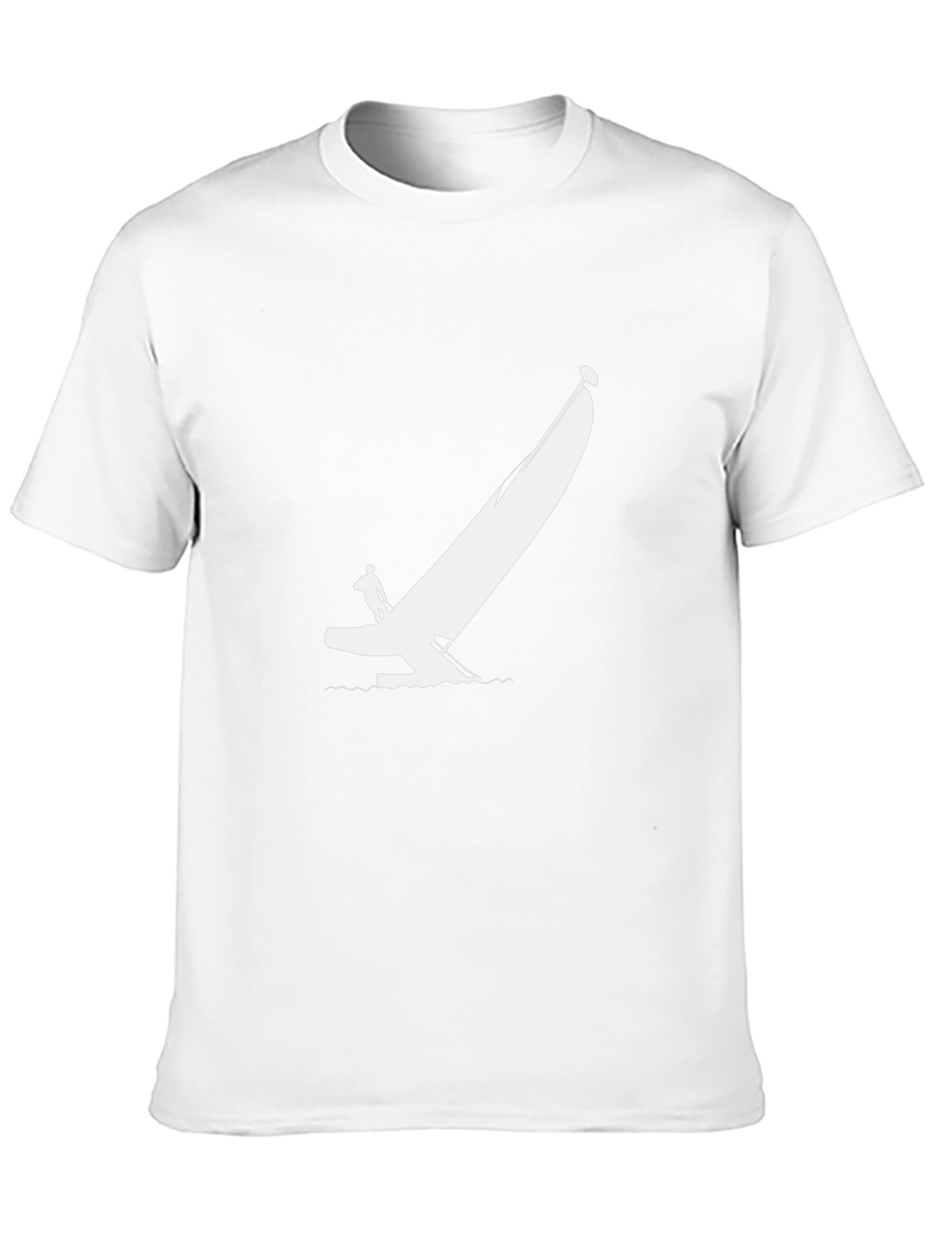 Sailboat Silhouette Black T-Shirt