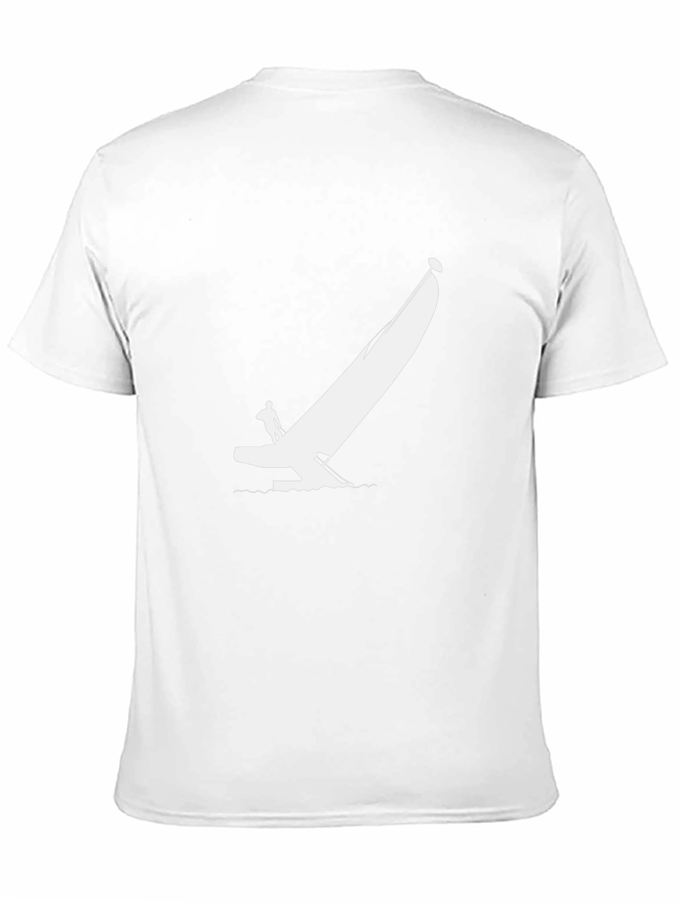 Sailboat Silhouette Black T-Shirt
