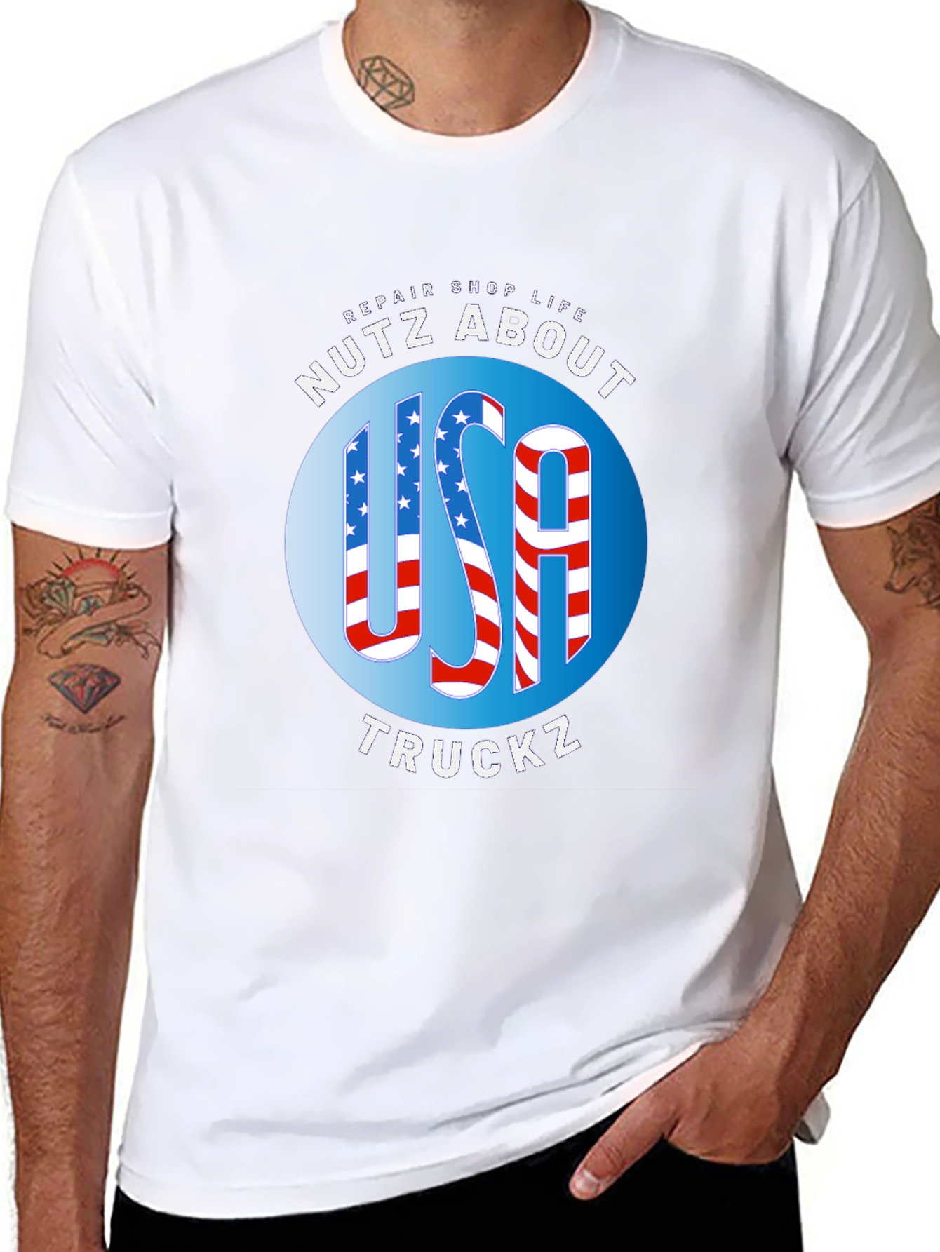 USA Truckz Patriotic Graphic Tee