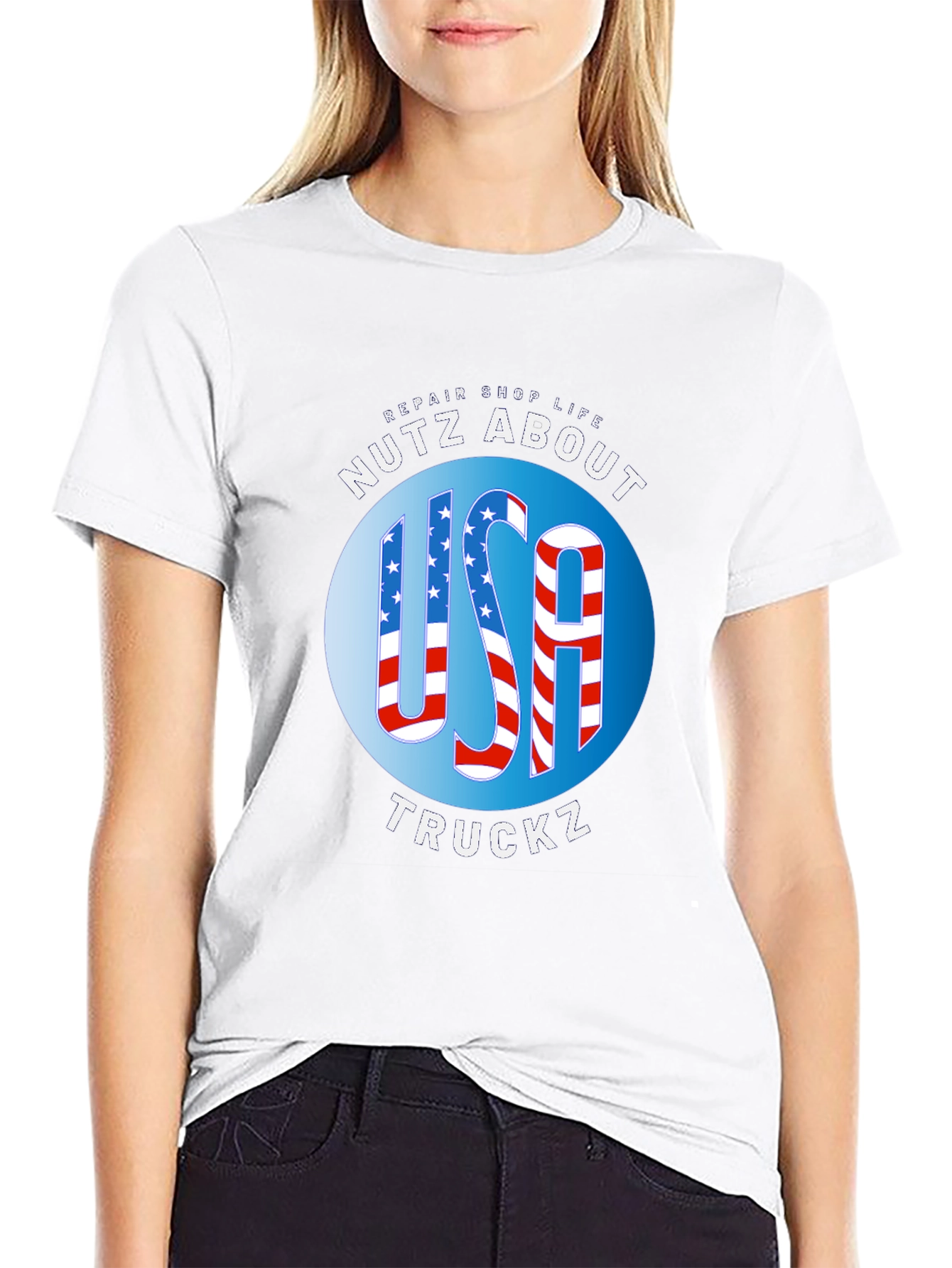 USA Truckz Patriotic Graphic Tee