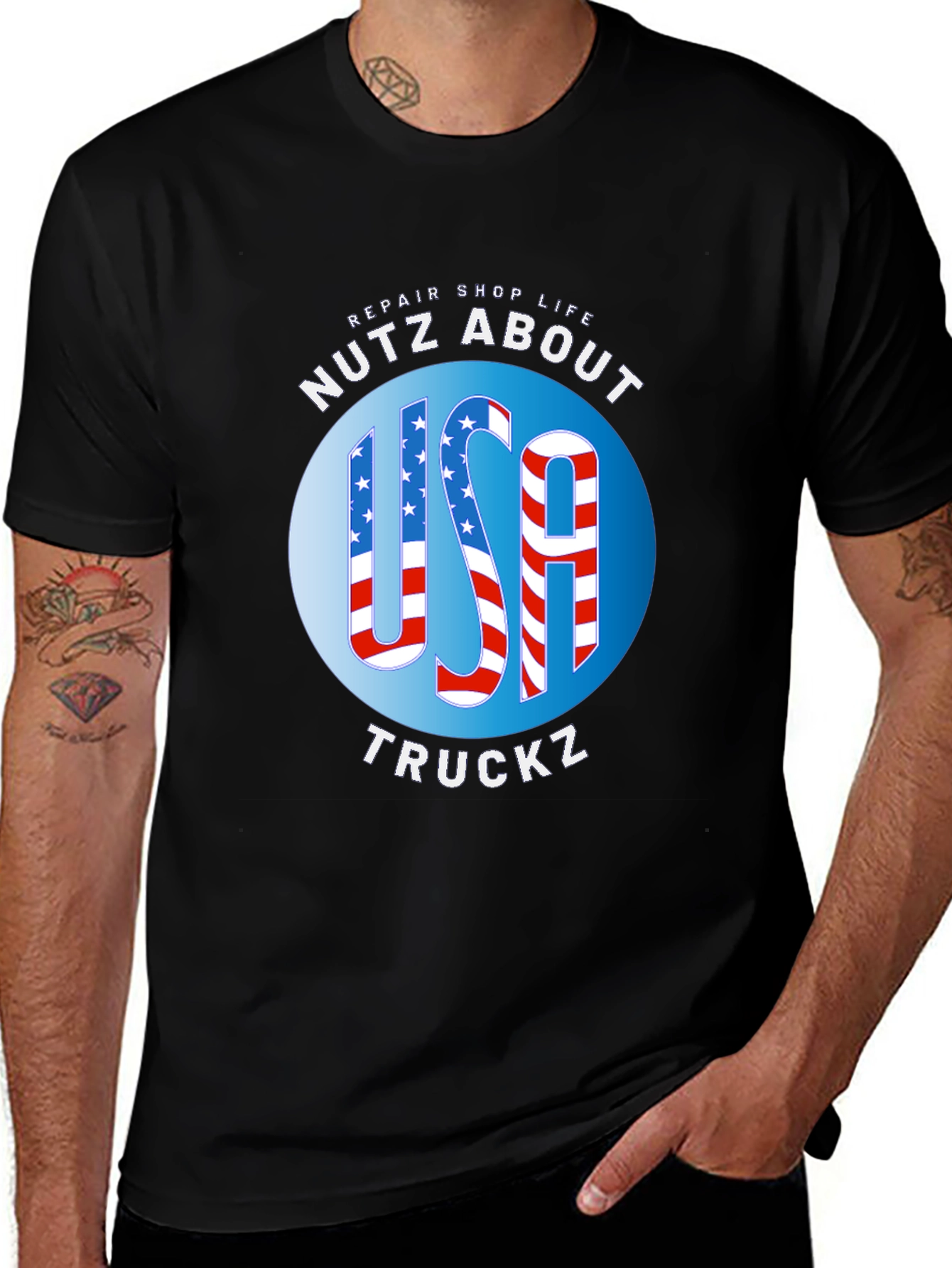USA Truckz Patriotic Graphic Tee