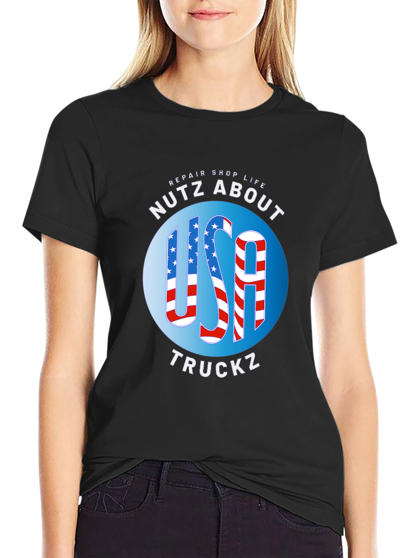 USA Truckz Patriotic Graphic Tee
