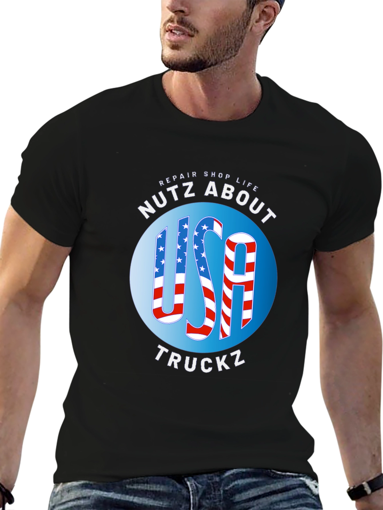 USA Truckz Patriotic Graphic Tee