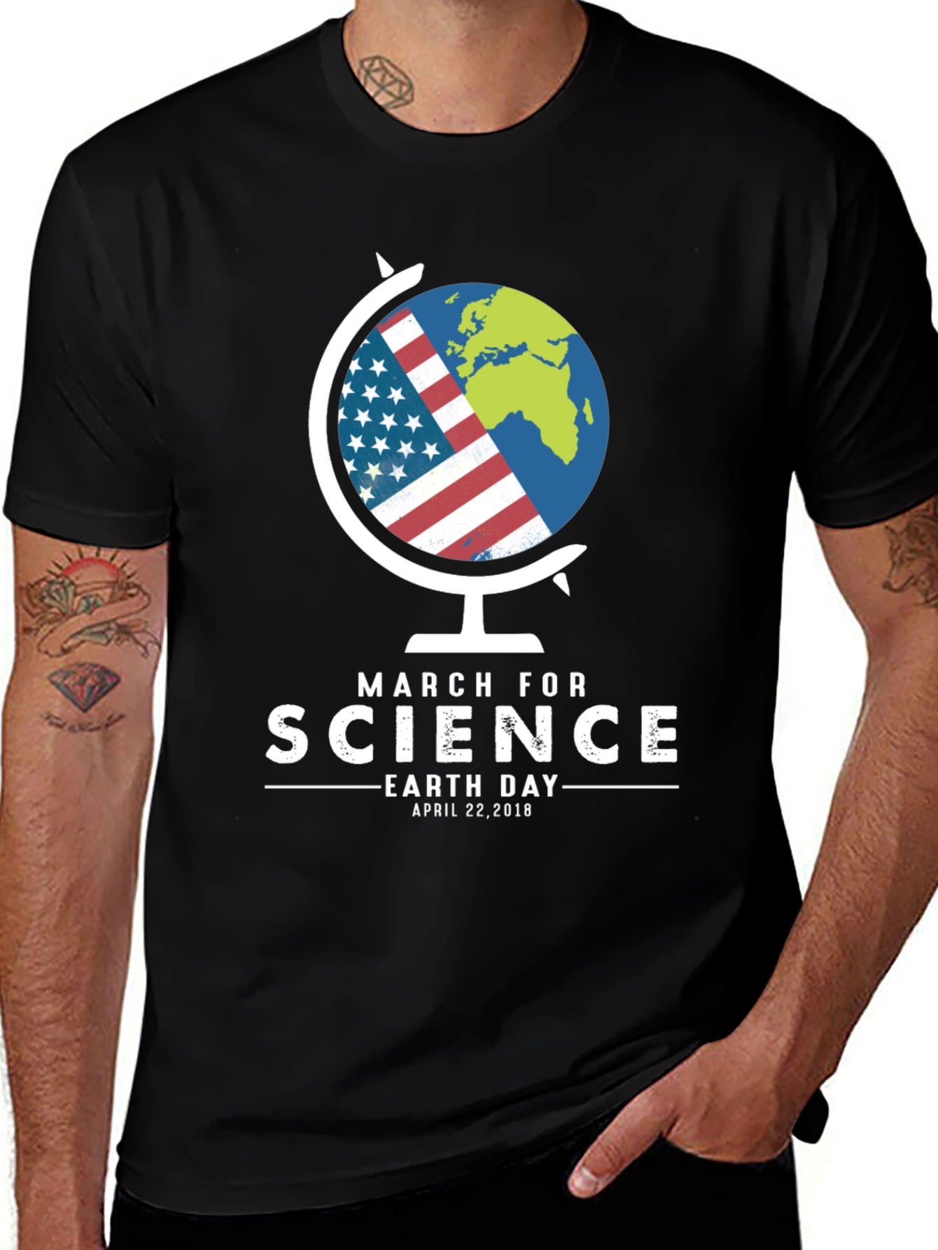 March for Science Earth Day Graphic T-Shirt