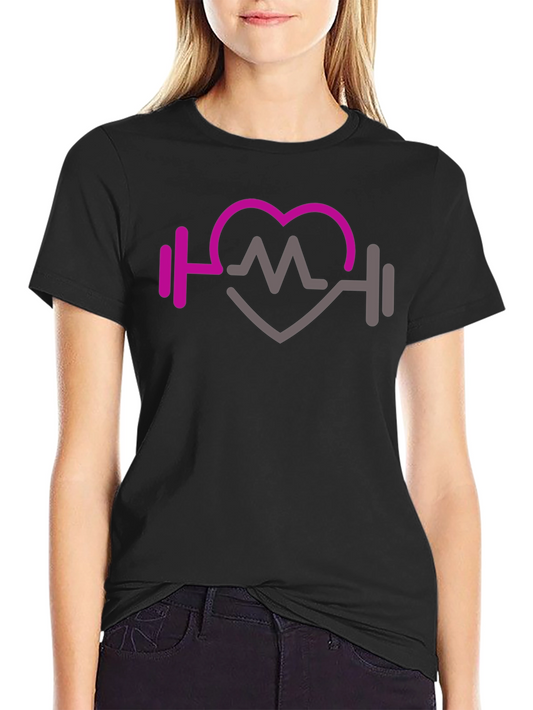 Fitness Heartbeat Graphic Tee