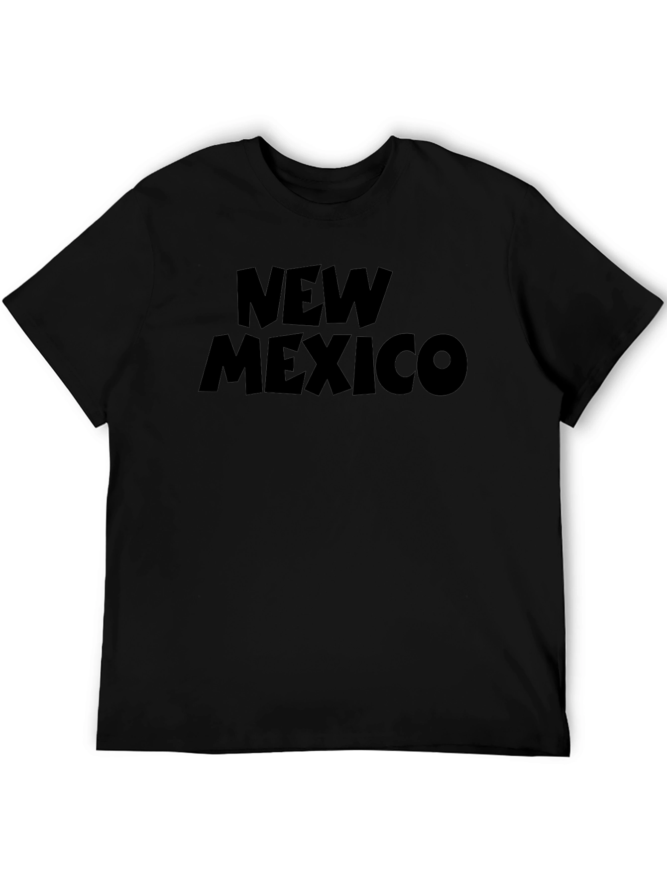 New Mexico Graphic Tee - Black Cotton T-Shirt