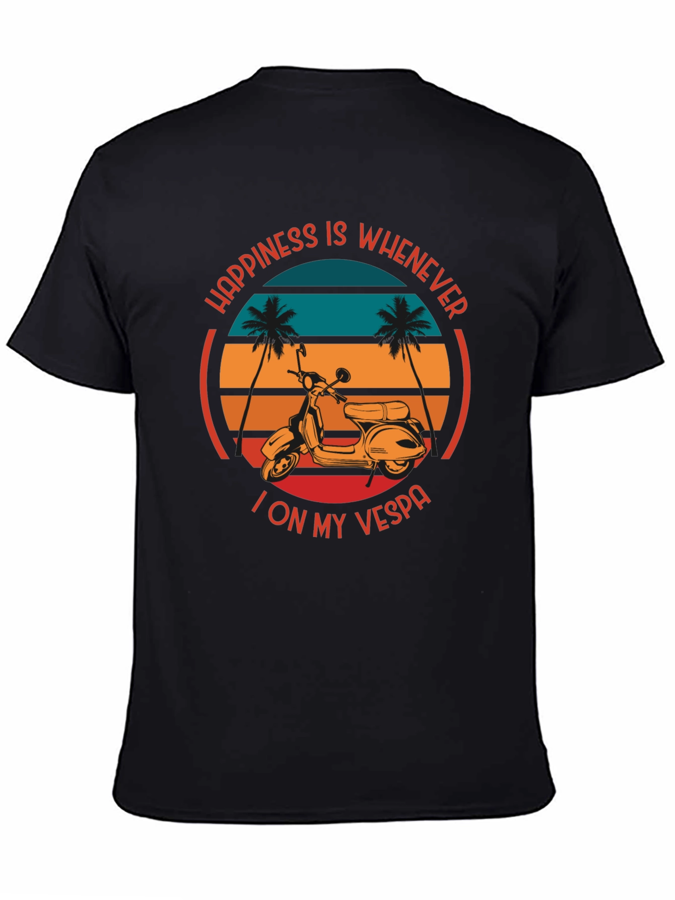 Happiness Vespa Graphic T-Shirt