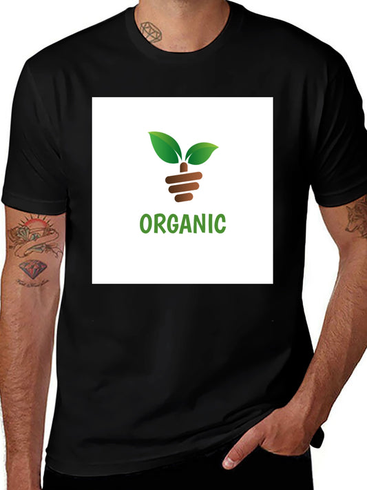 Organic Cotton Graphic Tee - Black