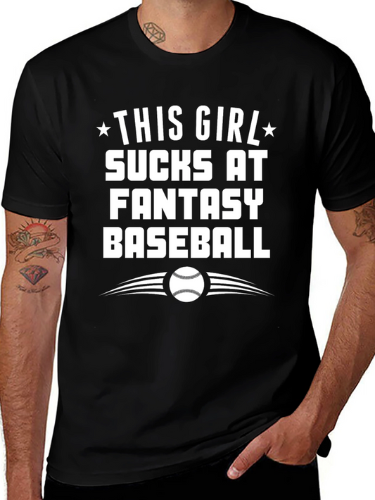 Funny Fantasy Baseball T-Shirt - Sucks at Baseball