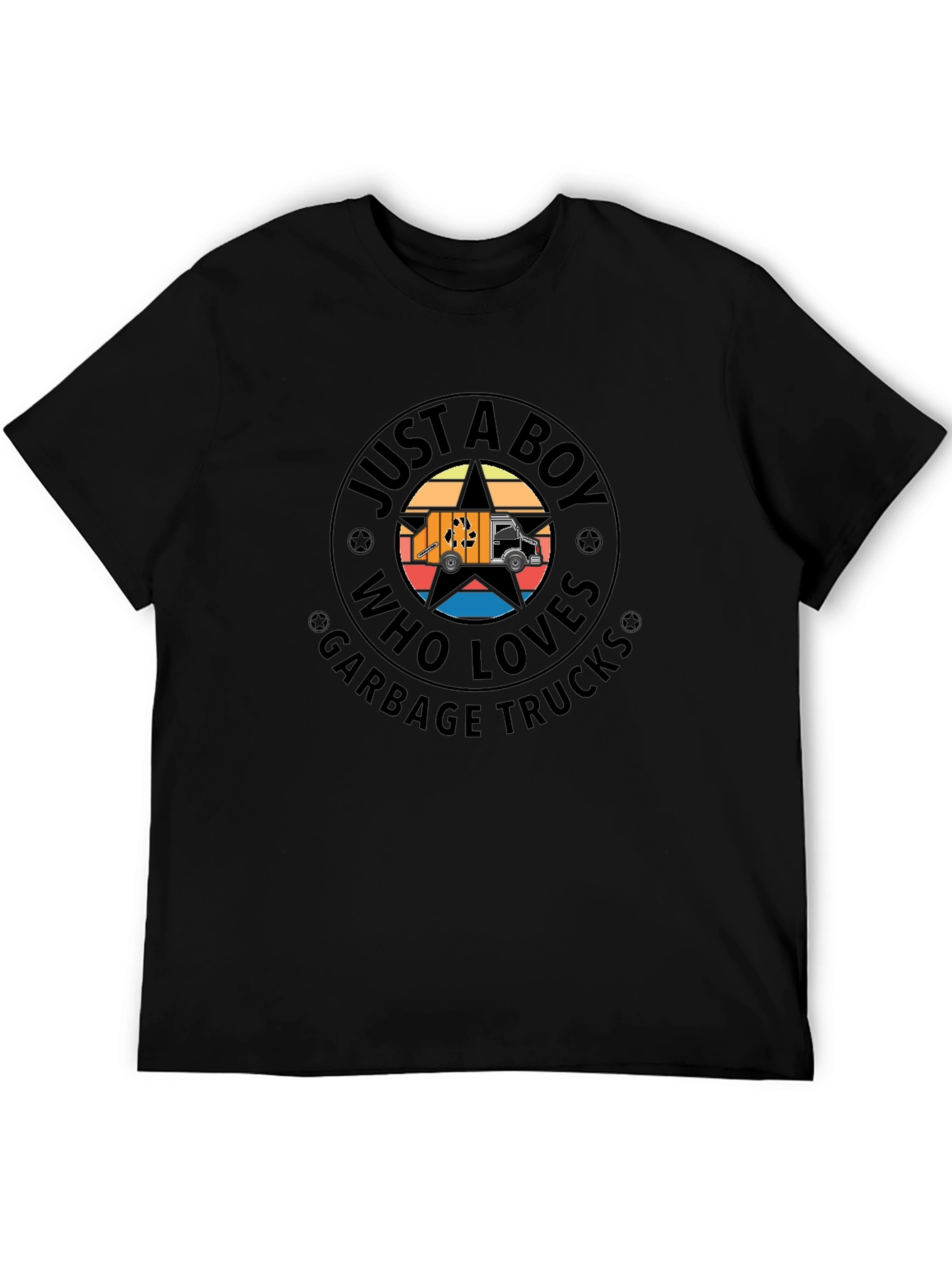 Just a Boy Who Loves Garbage Trucks T-Shirt