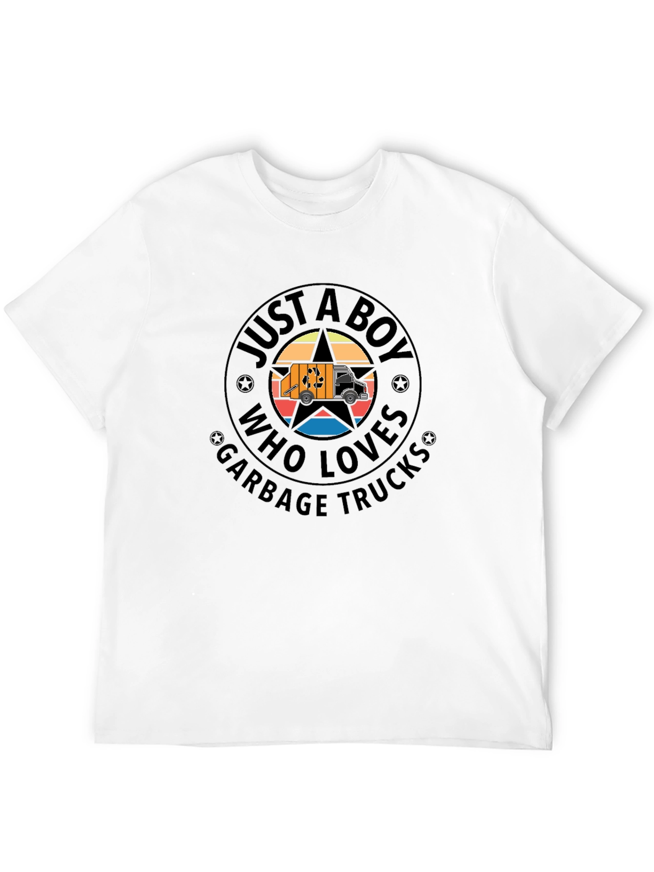 Just a Boy Who Loves Garbage Trucks T-Shirt