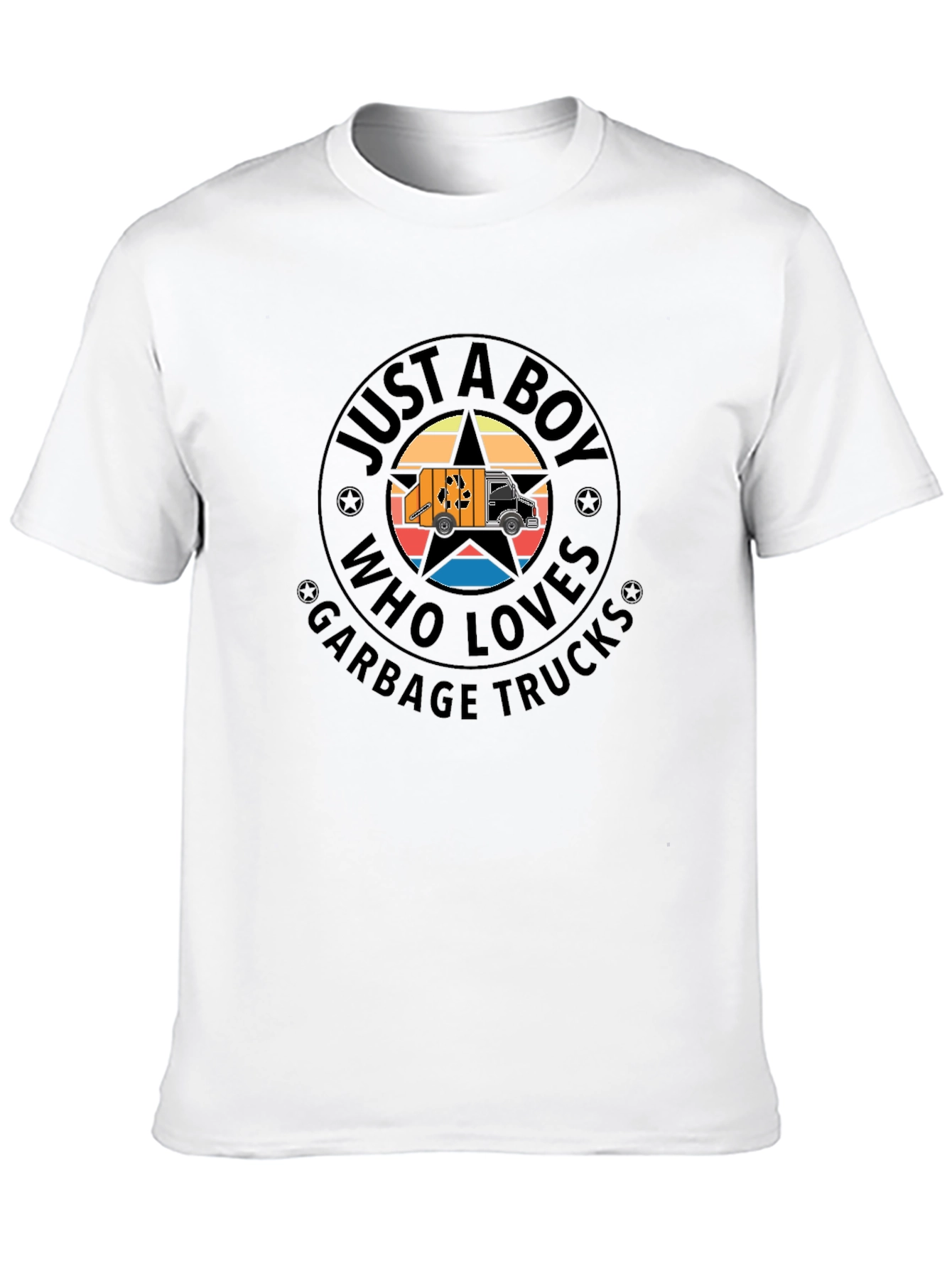 Just a Boy Who Loves Garbage Trucks T-Shirt