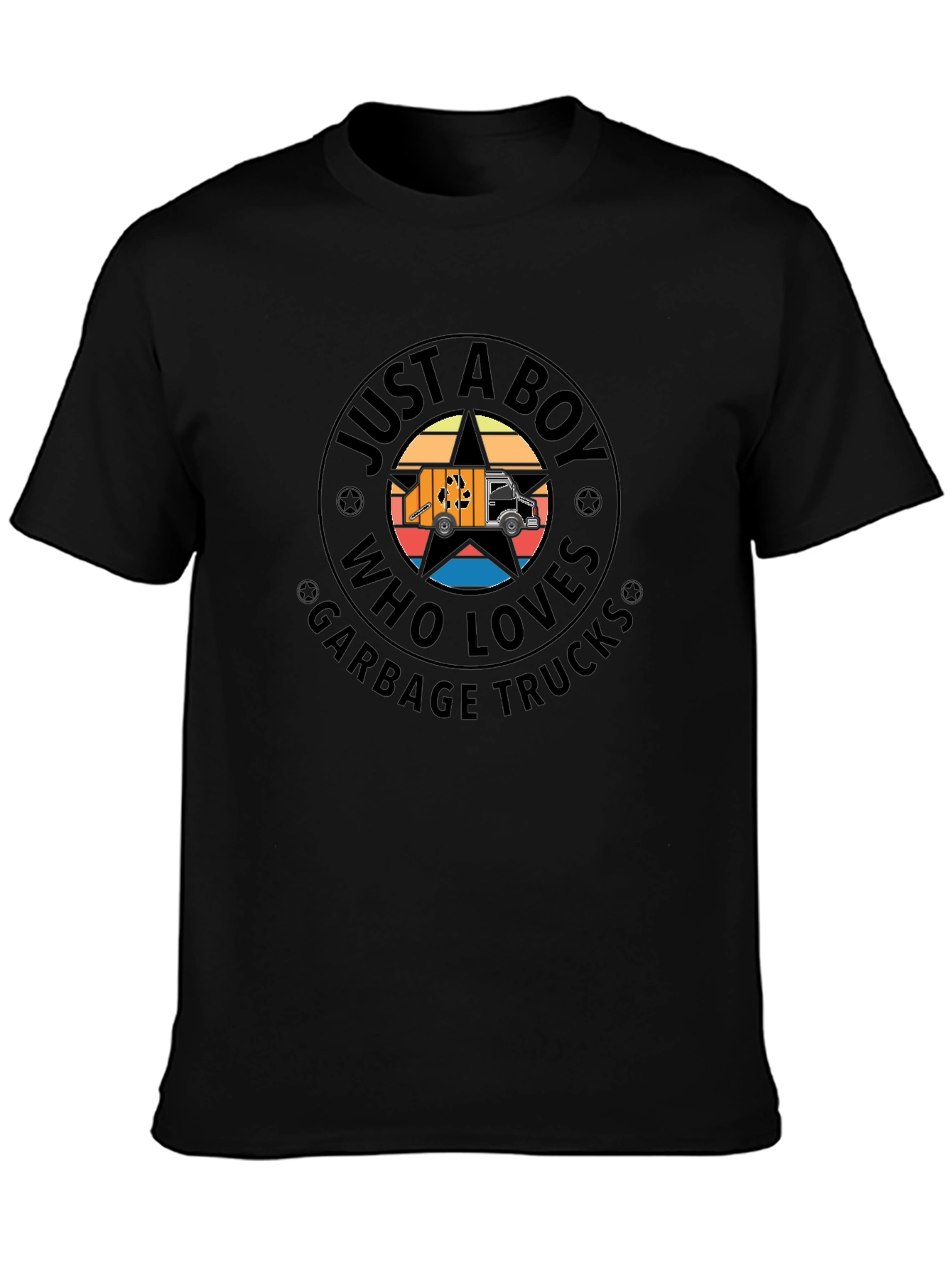 Just a Boy Who Loves Garbage Trucks T-Shirt