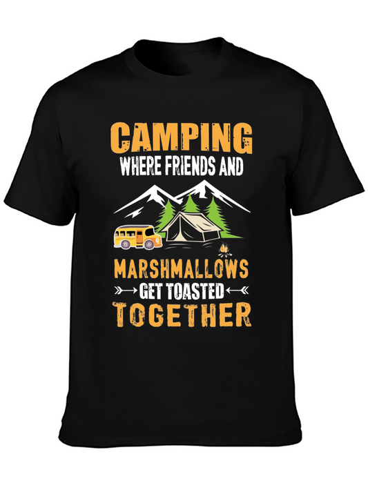 Camping Friends Marshmallows T-Shirt