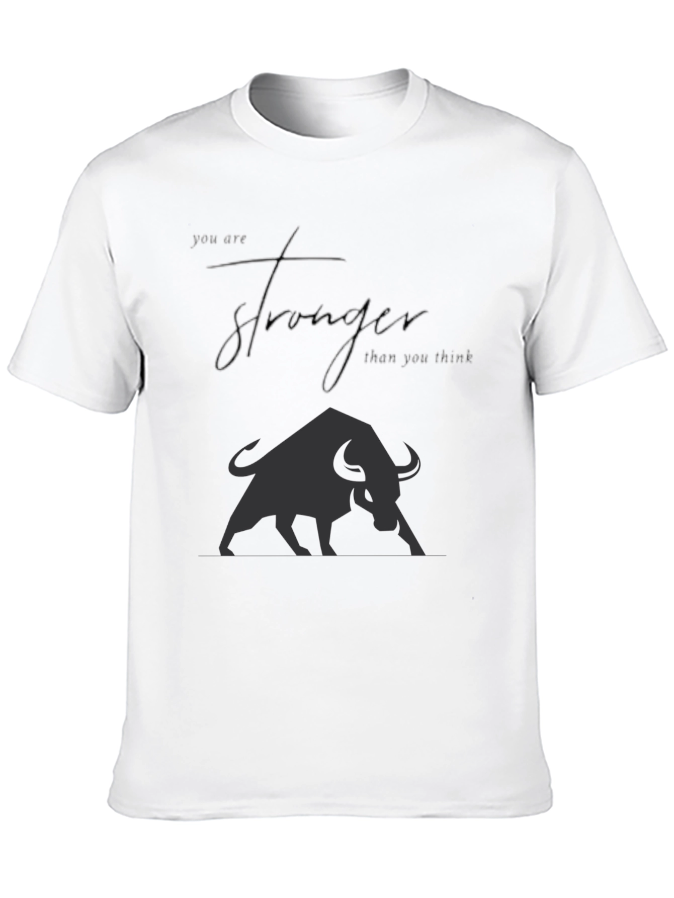Motivational Bull Graphic T-Shirt