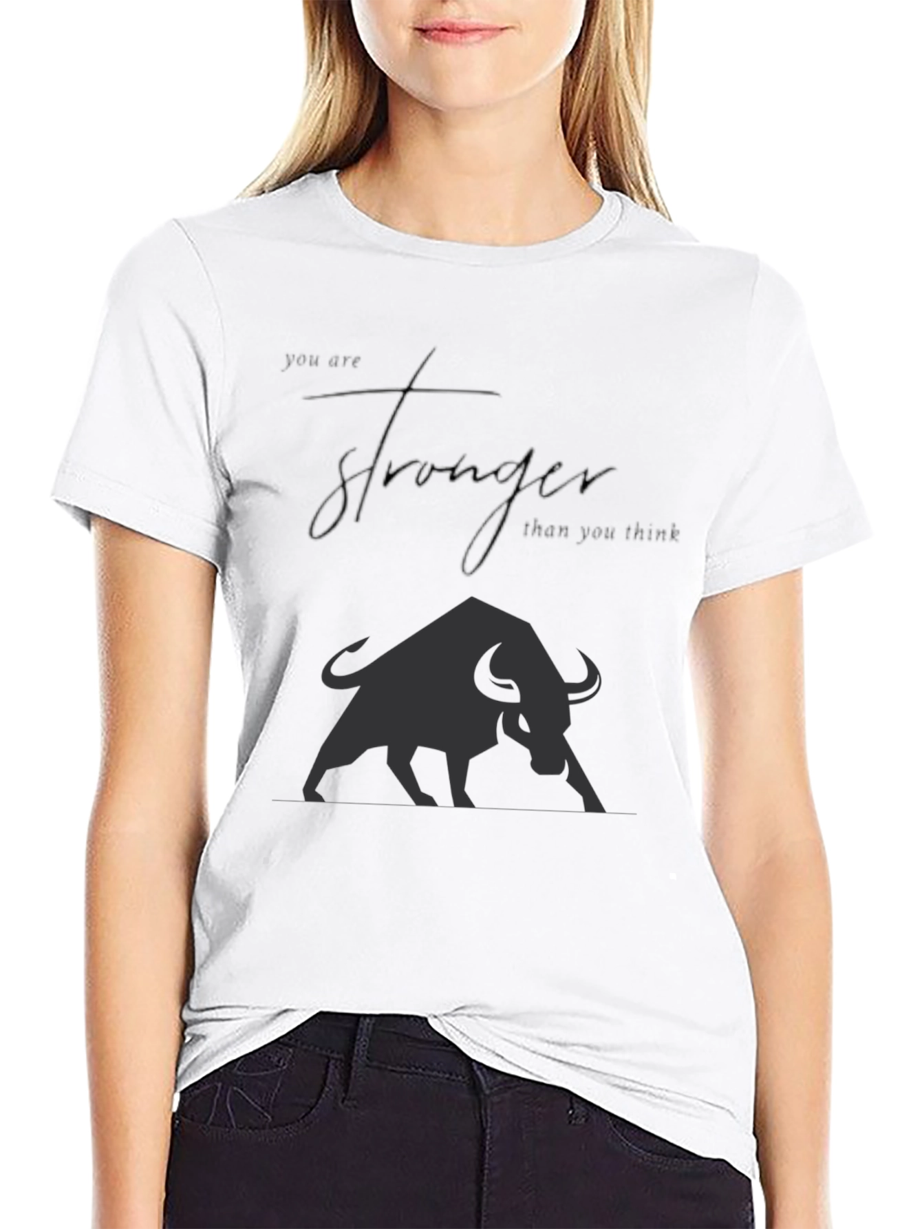 Motivational Bull Graphic T-Shirt