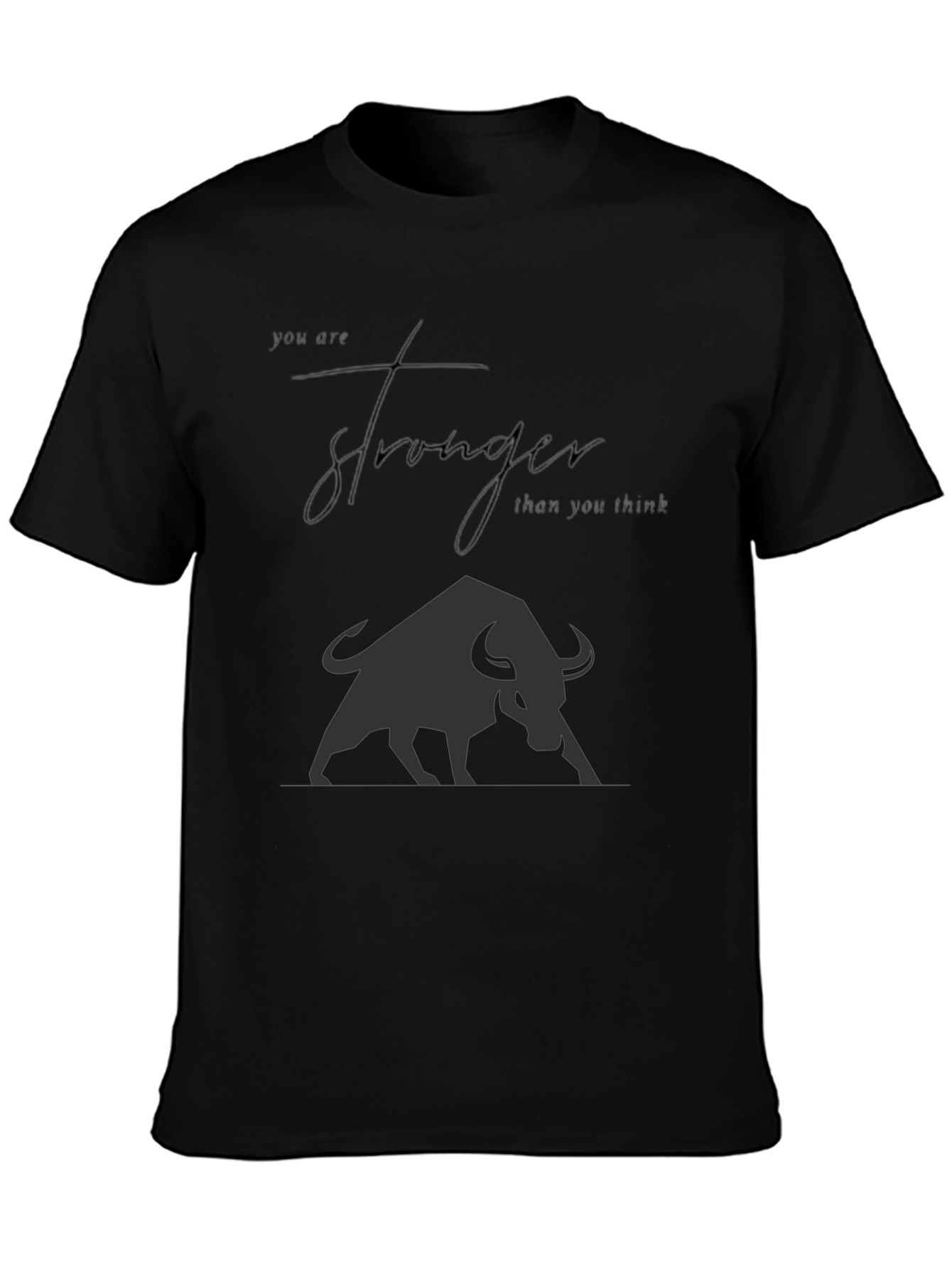 Motivational Bull Graphic T-Shirt