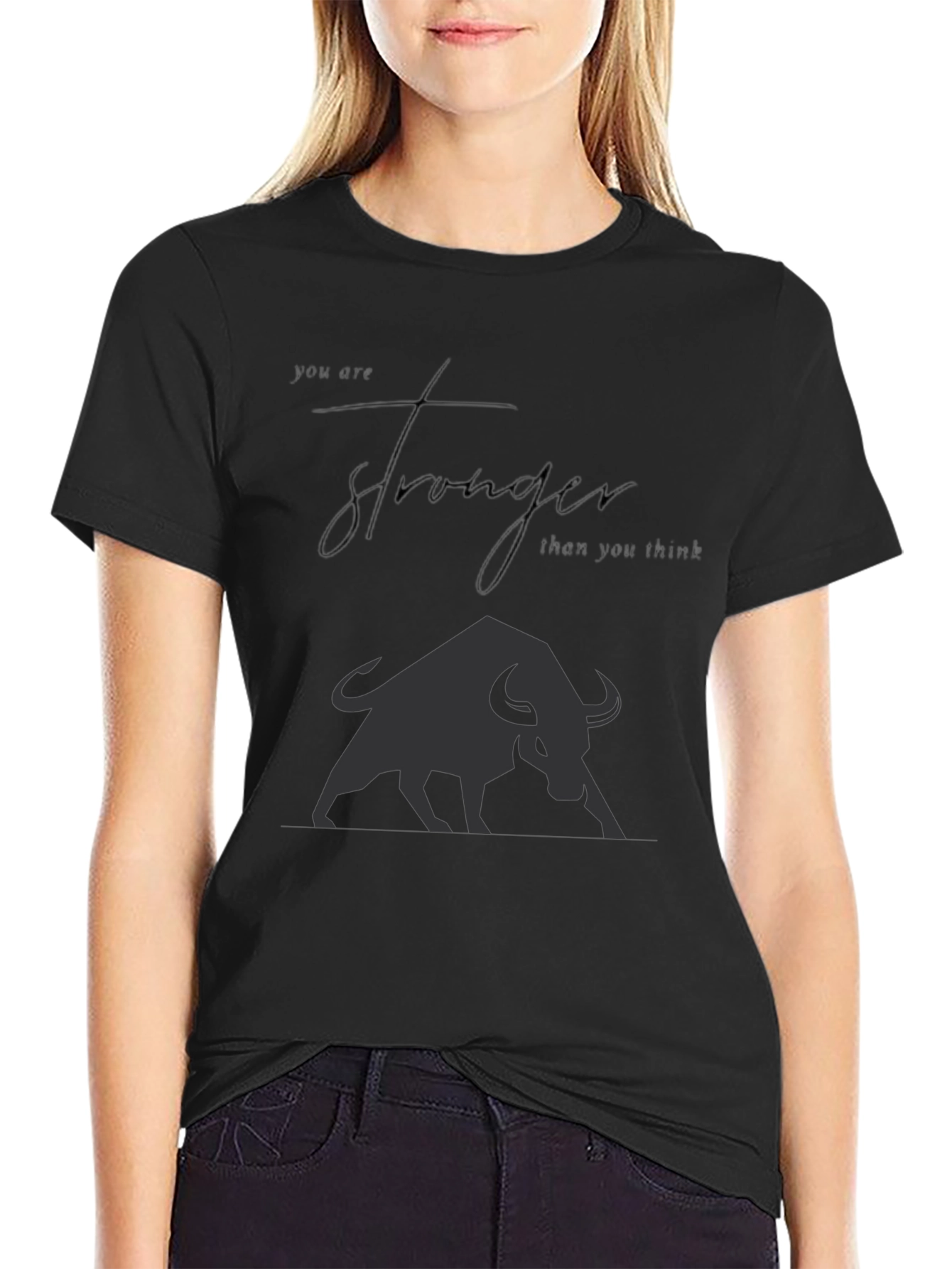 Motivational Bull Graphic T-Shirt
