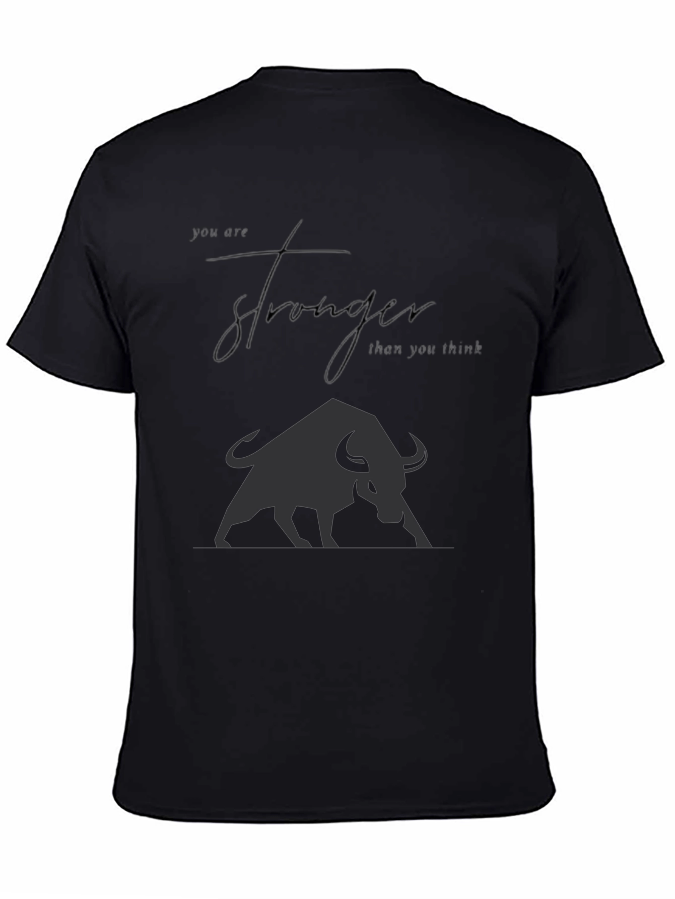Motivational Bull Graphic T-Shirt