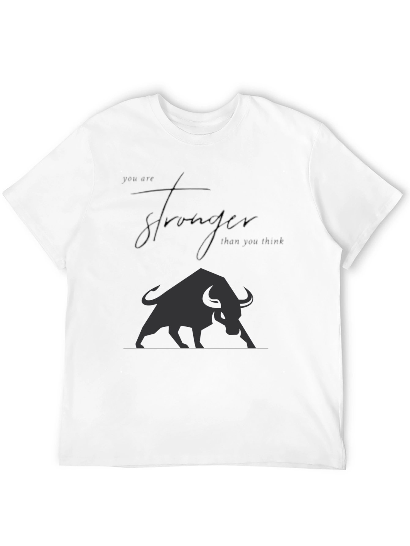 Motivational Bull Graphic T-Shirt