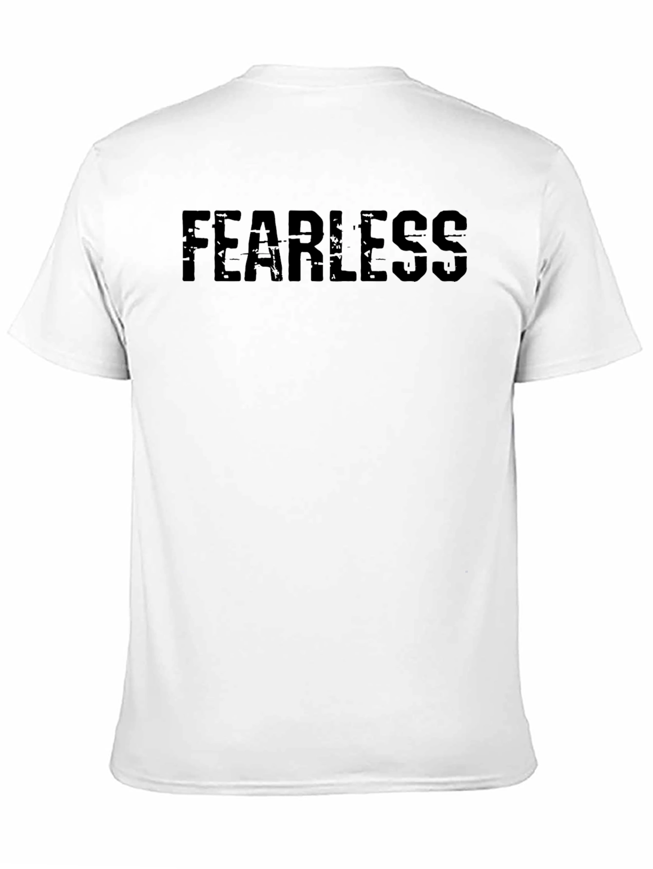 Fearless Graphic Print Black Crew Neck T-Shirt