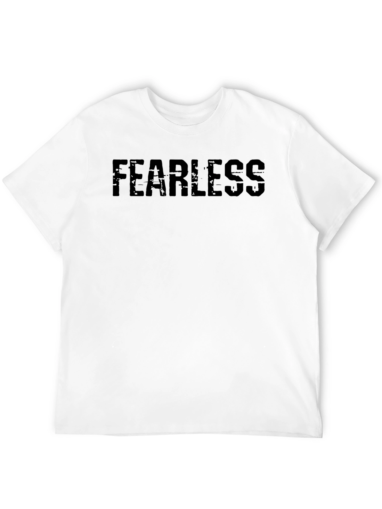 Fearless Graphic Print Black Crew Neck T-Shirt