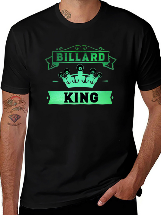 Billard King Black T-Shirt - Unique Design