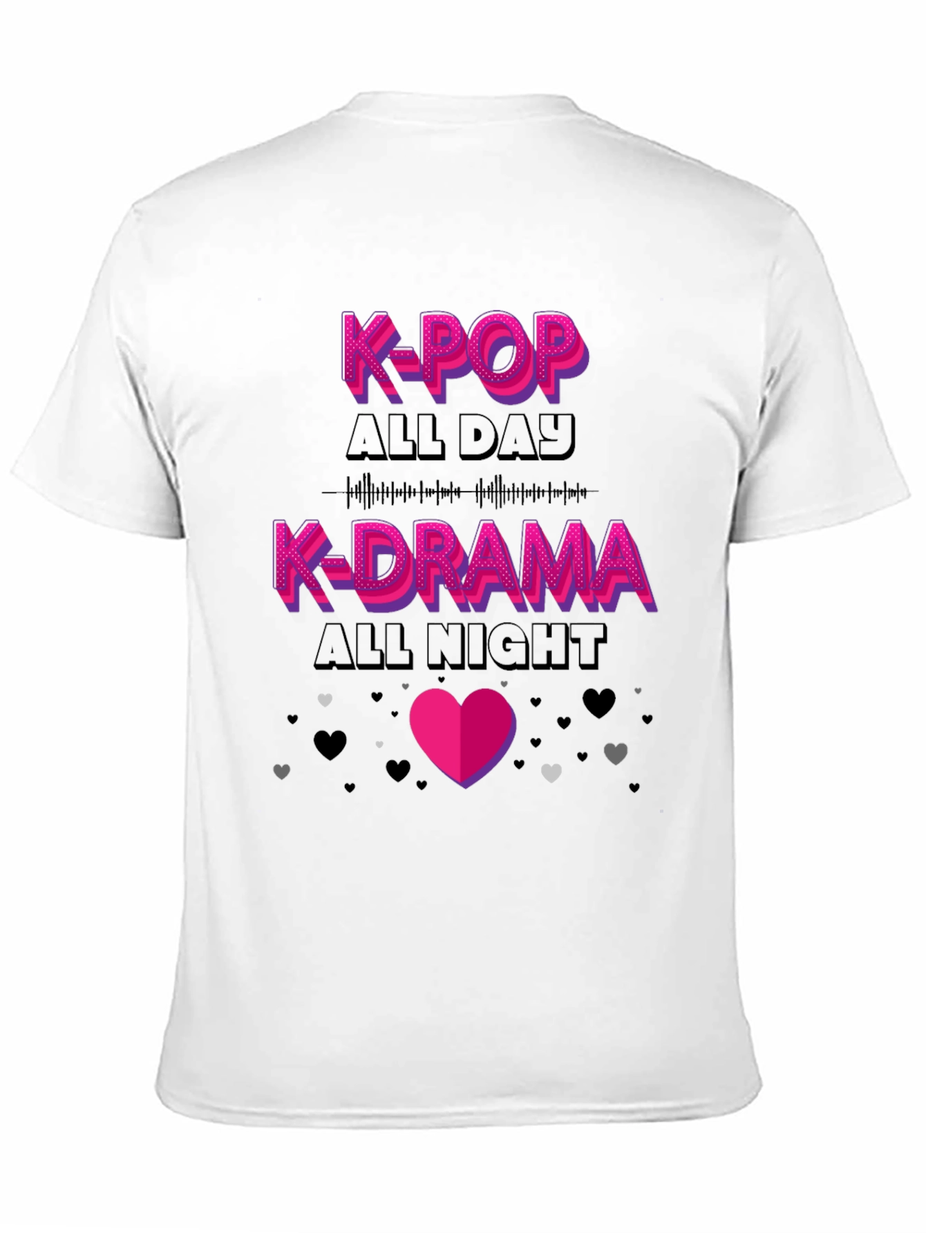 K-Pop All Day K-Drama All Night Graphic Tee