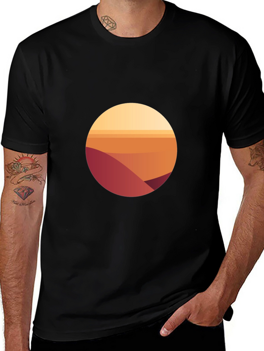 Abstract Desert Sun Graphic Tee