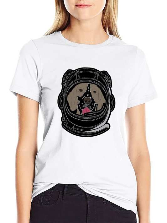 Dog Astronaut Graphic T-Shirt - Space Pup Design