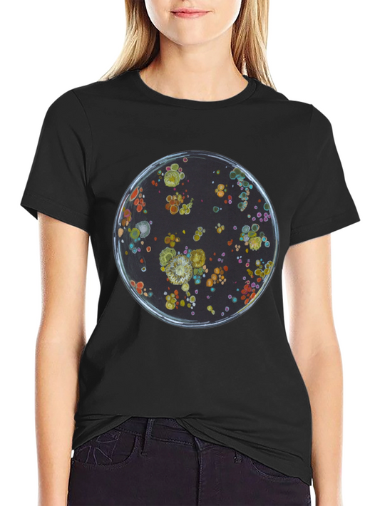 Bacteria Petri Dish Graphic T-Shirt