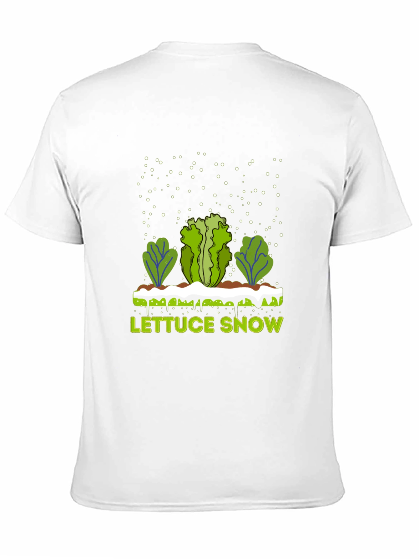 Lettuce Snow Novelty Graphic T-Shirt