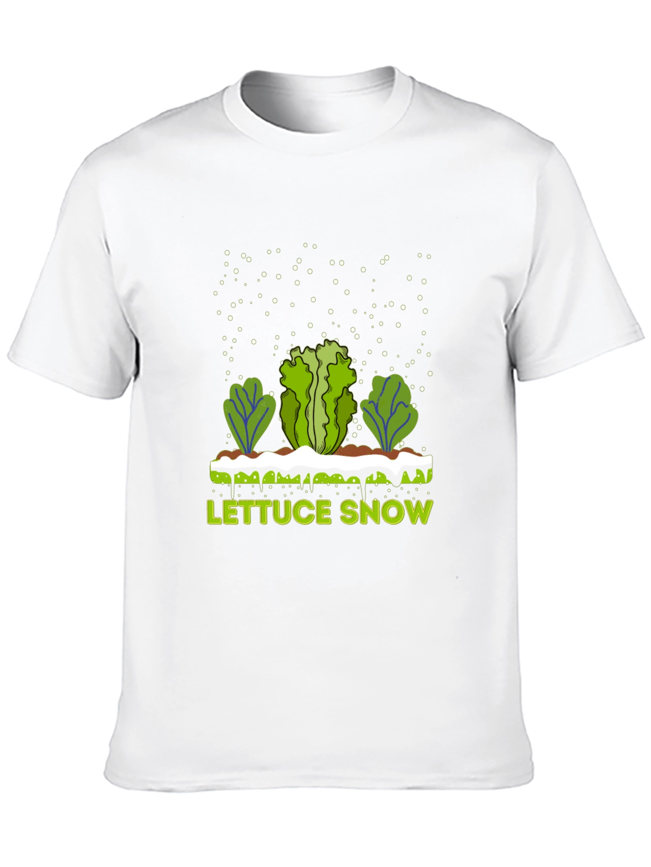 Lettuce Snow Novelty Graphic T-Shirt