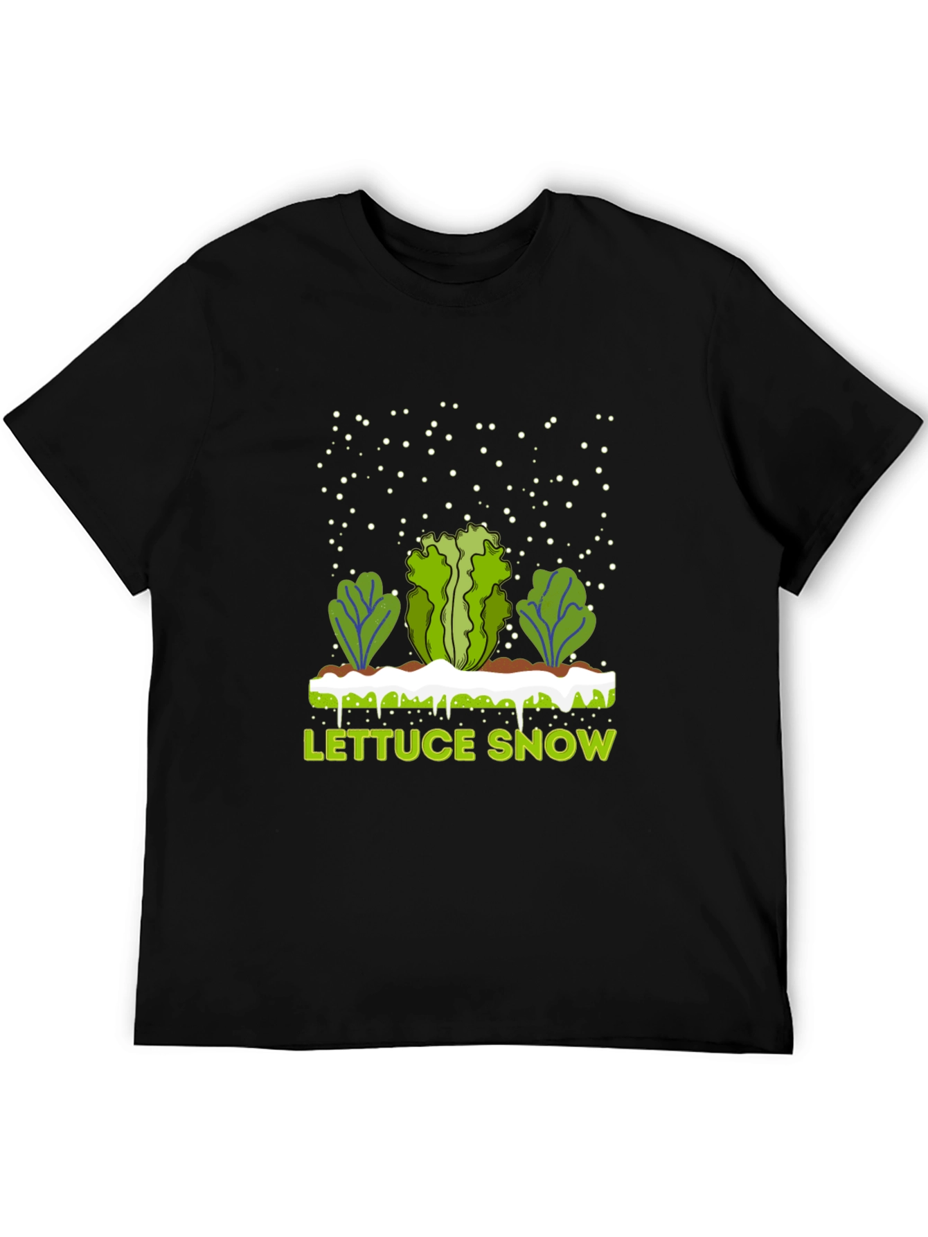 Lettuce Snow Novelty Graphic T-Shirt