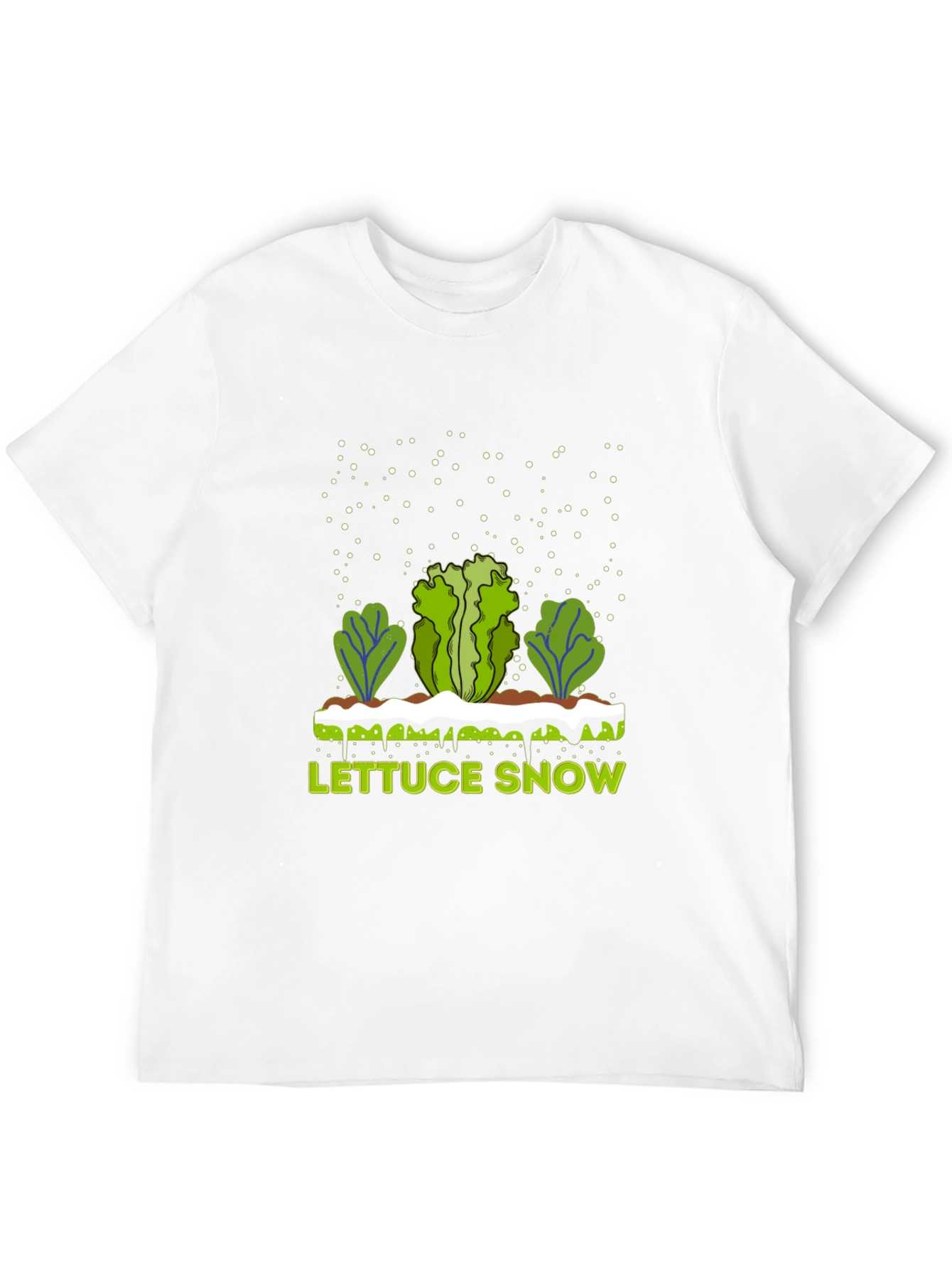 Lettuce Snow Novelty Graphic T-Shirt